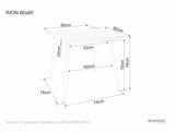 Mesa de comedor Rion 80 I.