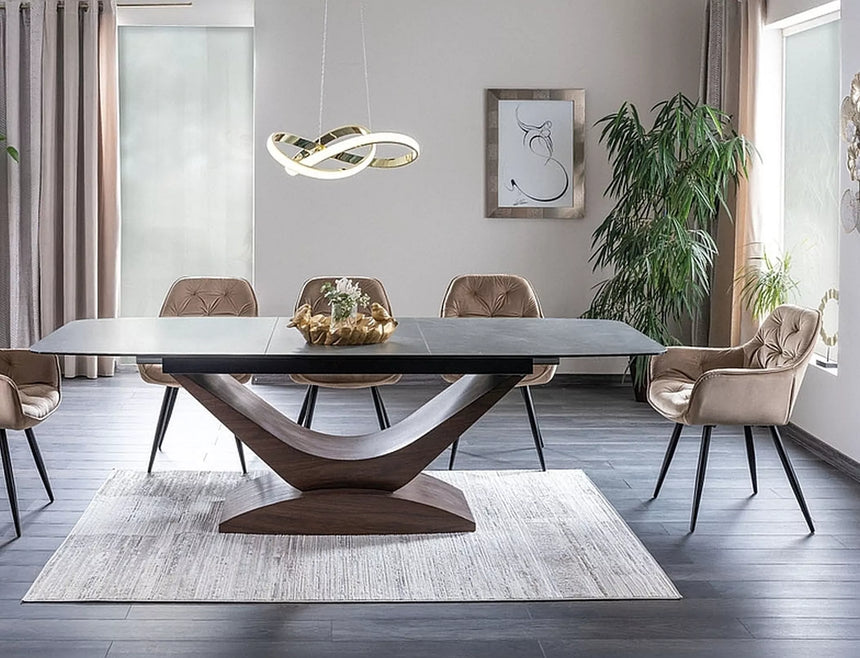 Silla de terciopelo cereza I.