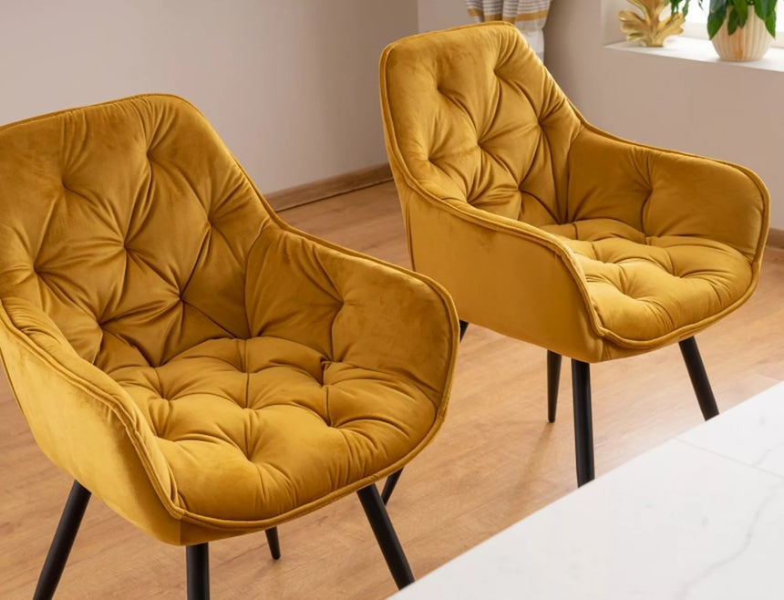 Silla de terciopelo cereza III.