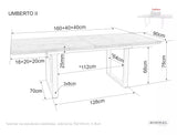 Mesa de comedor Umberto II