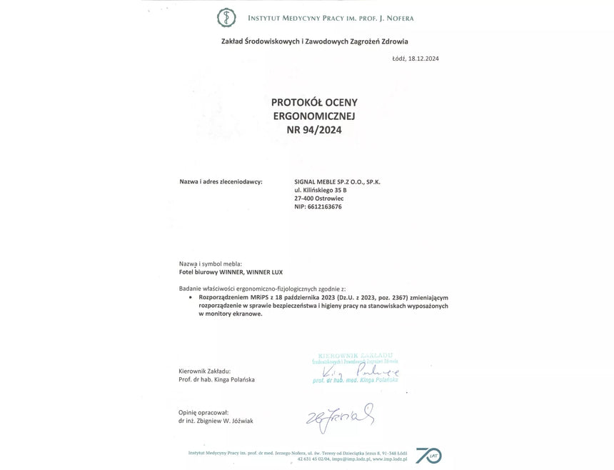 Silla de oficina Winner Lux