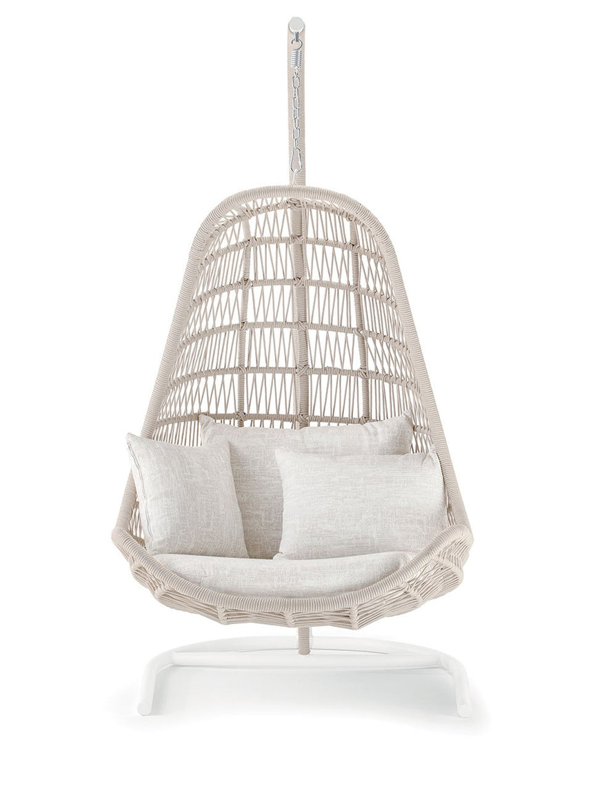 Silla colgante Leaf blanca