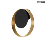 Lámpara de pared Band dorada/negra