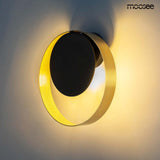 Lámpara de pared Band dorada/negra