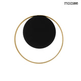 Lámpara de pared Band dorada/negra