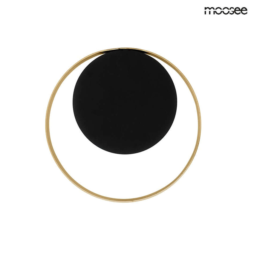 Lámpara de pared Band dorada/negra