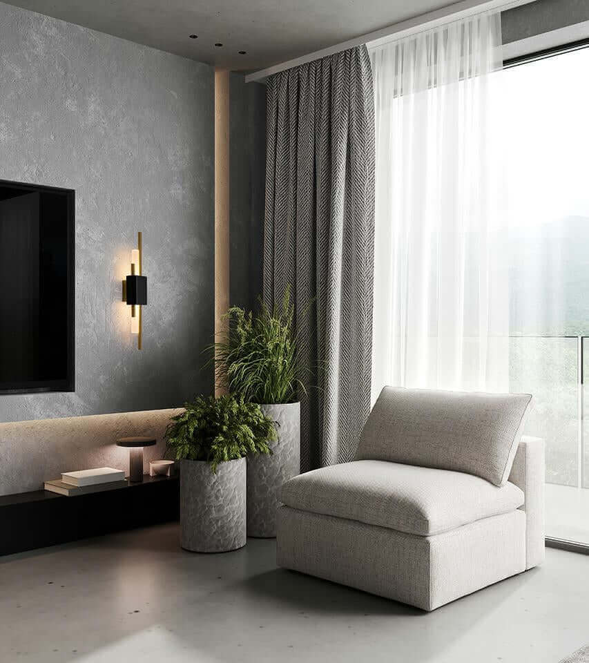 Evans fali lámpa fekete / arany