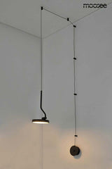 Flat fali lámpa fekete