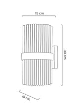 Garda fali lámpa arany