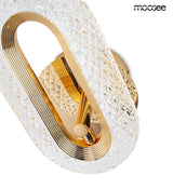 Lámpara de pared joya dorada