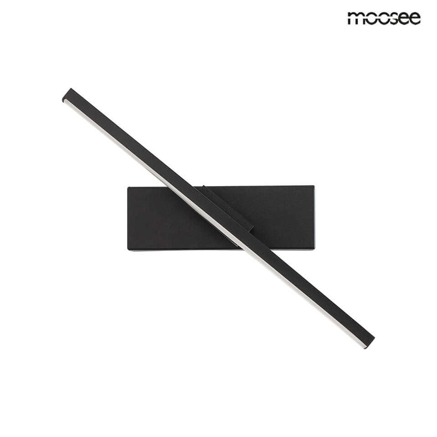 Lámpara de pared Rem negra