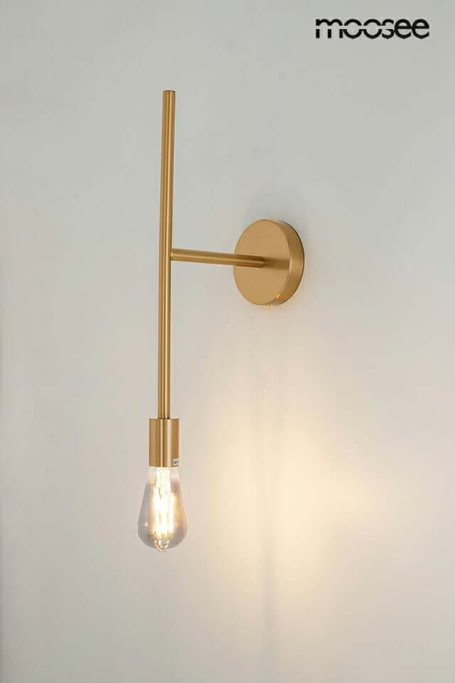 Lámpara de pared Riva dorada