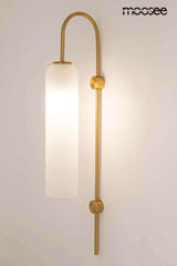 Lámpara de pared Slack dorada/blanca