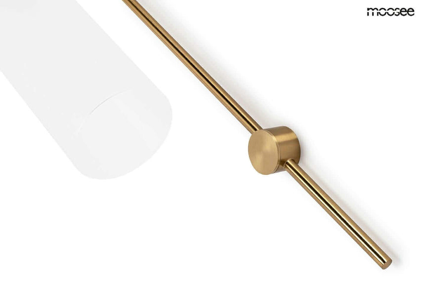 Lámpara de pared Slack dorada/blanca