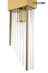 Lámpara de pared inclinada dorada