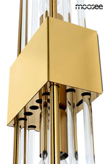 Lámpara de pared inclinada dorada