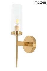 5. Lámpara de pared antorcha dorada