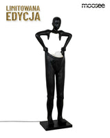 Lámpara de pie Human Houdini negra