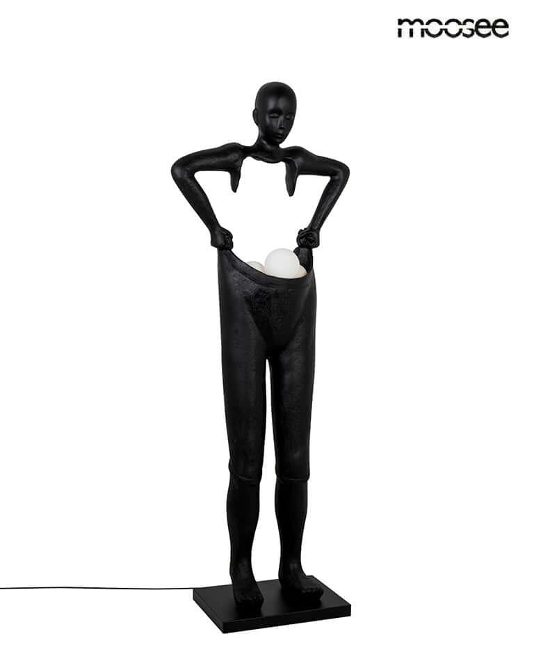 Lámpara de pie Human Houdini negra