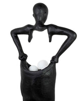 Lámpara de pie Human Houdini negra