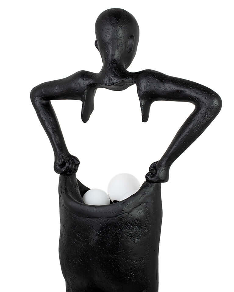 Lámpara de pie Human Houdini negra