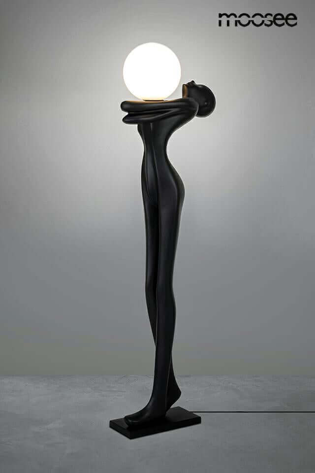 Lámpara de pie Human Moon – fibra de vidrio, vidrio