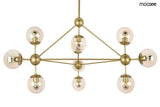 46. Astrifero 10 függőlámpa arany / borostyán