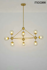 46. Astrifero 10 függőlámpa arany / borostyán