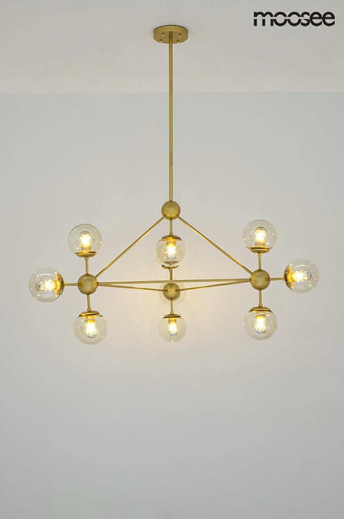 46. Astrifero 10 függőlámpa arany / borostyán