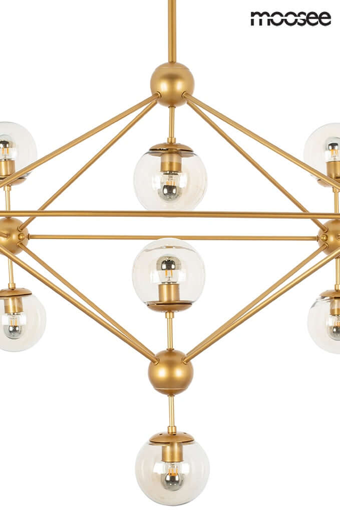 47. Astrifero 15 függőlámpa arany / borostyán