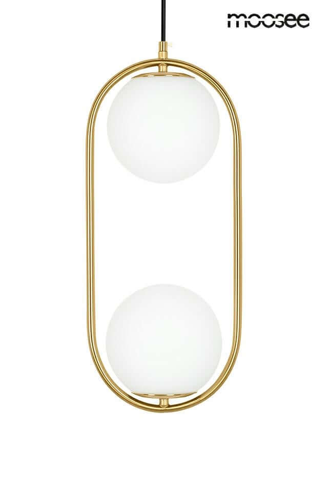 Lámpara colgante Aurelia Twin dorada