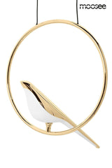 Lámpara colgante Bird Disc dorada
