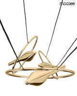 Lámpara colgante Bird Disc dorada