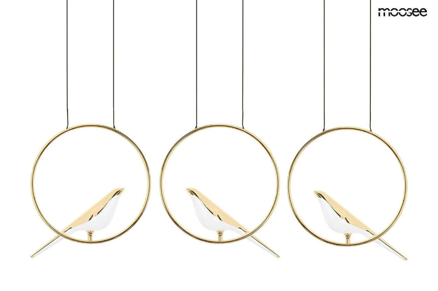 Lámpara colgante Bird Line dorada