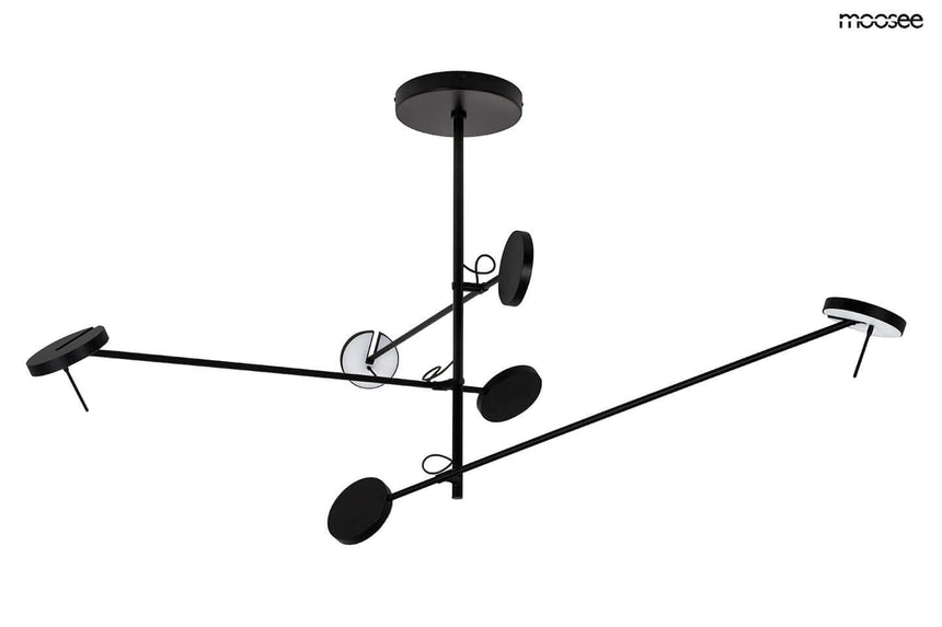Lámpara colgante Bobbie 3 negra