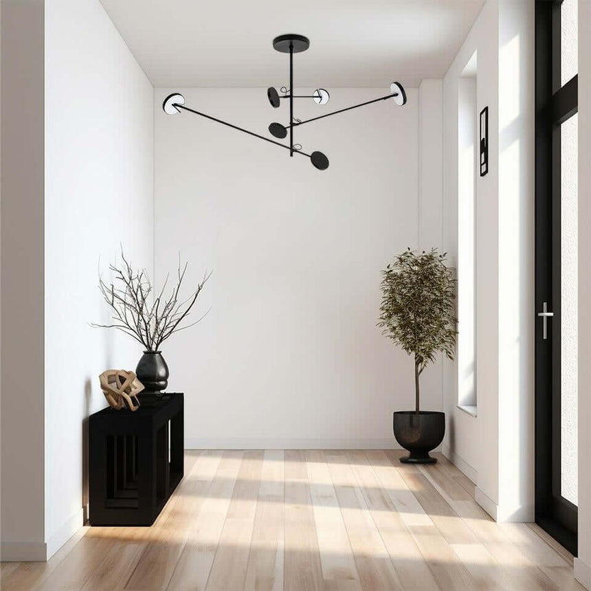 Lámpara colgante Bobbie 3 negra