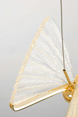 Lámpara colgante Butterfly Disc 5 dorada