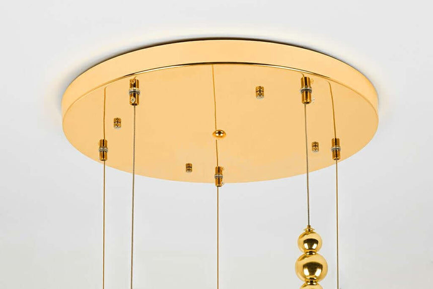 Lámpara colgante Butterfly Disc 5 dorada