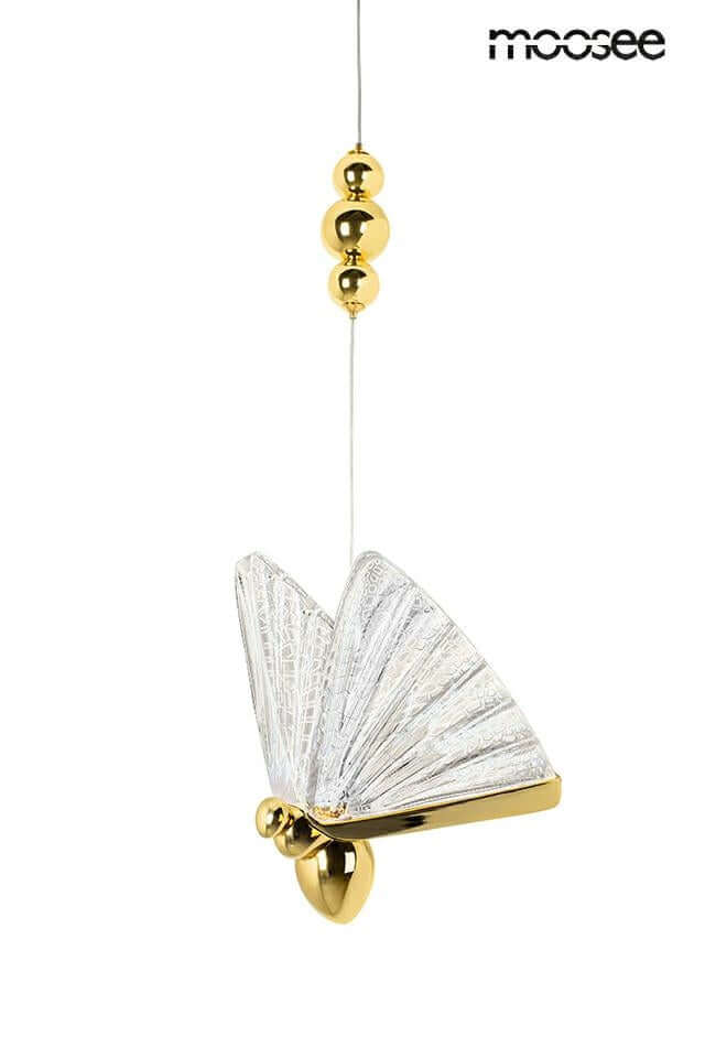 Lámpara colgante Butterfly M dorada