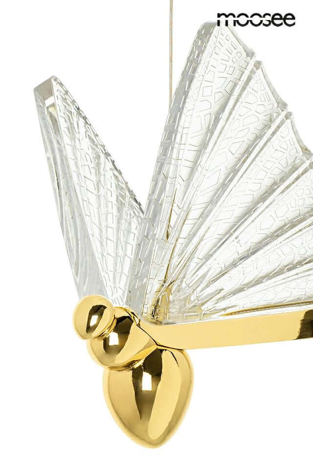 Lámpara colgante Butterfly M dorada