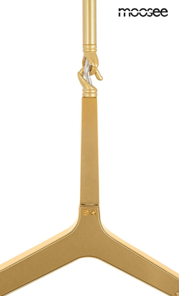 Lámpara colgante Candelabr 10 dorada