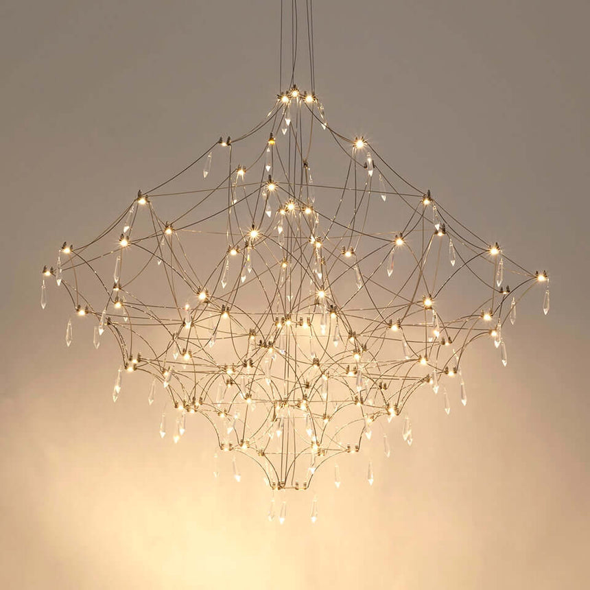 Lámpara colgante Constellation 77 – LED, acero cepillado