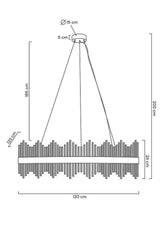 Florens 120 függőlámpa arany
