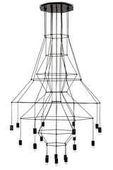 Flusso 20 függőlámpa fekete