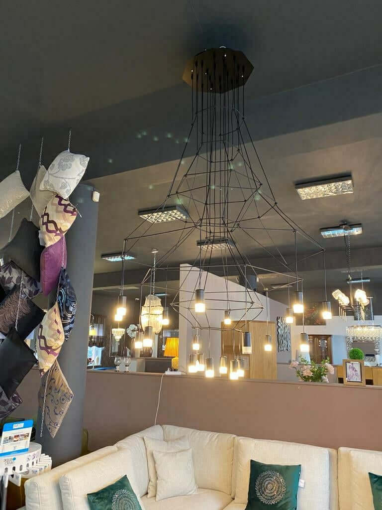 Flusso 20 függőlámpa fekete