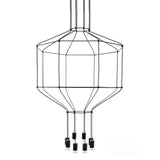 Flusso 8 függőlámpa fekete