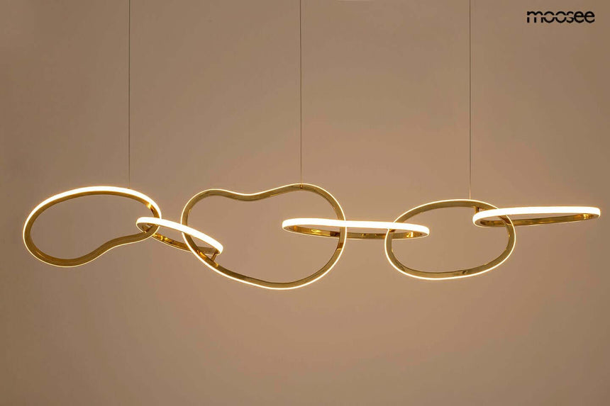 Lámpara colgante Jazz 6 dorada