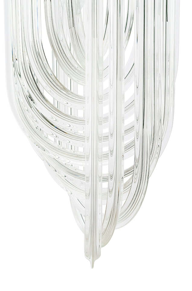 Lámpara colgante Murano L dorada