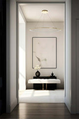 Lámpara colgante Ring Slim 120 dorada