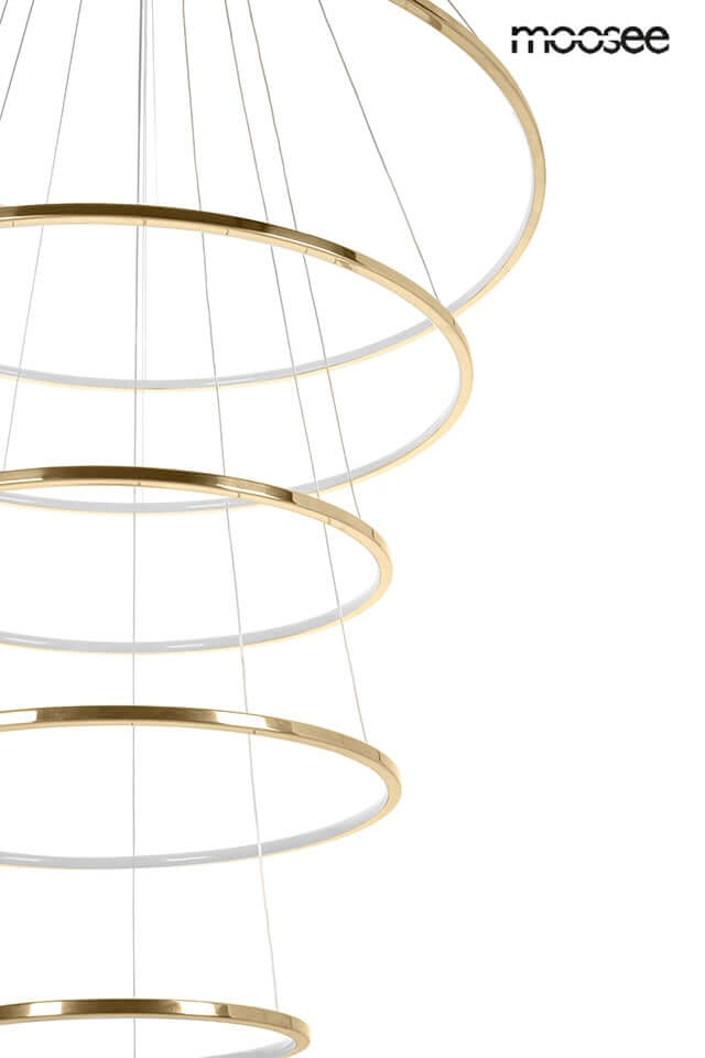 Lámpara colgante Ring Slim L dorada